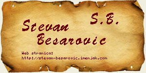Stevan Besarović vizit kartica